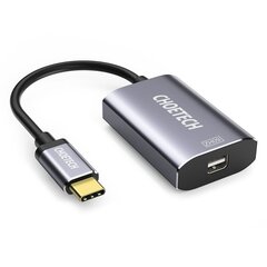 Однонаправленный кабельный адаптер Choetech с USB Type C на Mini DisplayPort 4K 60 Гц, серый (HUB-M06) цена и информация | Адаптеры и USB-hub | hansapost.ee