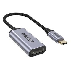 Choetech One-way Cable Adapter from USB Type C (Male) to DisplayPort (Female) 4K 60Hz 20cm gris (HUB-H11) цена и информация | Адаптеры и USB-hub | hansapost.ee