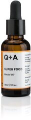 Ночное масло для лица Q+A Super Food, 30 мл цена и информация | Сыворотки для лица, масла | hansapost.ee
