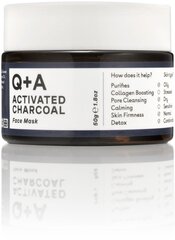 Näomask Q+A Activated Charcoal, 50 g hind ja info | Näomaskid ja silmamaskid | hansapost.ee