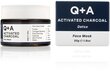 Näomask Q+A Activated Charcoal, 50 g цена и информация | Näomaskid ja silmamaskid | hansapost.ee