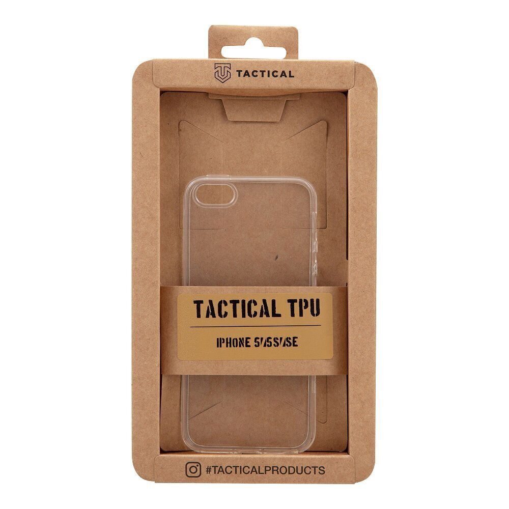 Tactical TPU Cover for Apple iPhone 5/5S/SETransparent цена и информация | Telefonide kaitsekaaned ja -ümbrised | hansapost.ee