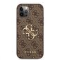 GUHCP12M4GMGBR Guess PU 4G Metal Logo Case for iPhone 12/12 Pro Brown цена и информация | Telefonide kaitsekaaned ja -ümbrised | hansapost.ee