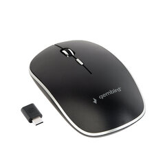 МЫШЬ USB-C OPTICAL WRL BLACK/SILENT MUSW-4BSC-01 GEMBIRD цена и информация | Компьютерные мыши | hansapost.ee