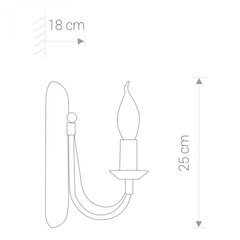 Nowodvorski Lighting seinavalgusti Ares 202 hind ja info | Seinavalgustid | hansapost.ee