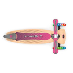 Laste tõukeratas Globber Primo Foldable Wood Lights Pink price and information | Scooters | hansapost.ee