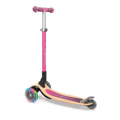 Laste tõukeratas Globber Primo Foldable Wood Lights Pink price and information | Scooters | hansapost.ee