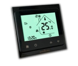 Põrandaküttevõrk Wellmo MAT (suurus 1 m2) + programmeeritav termostaat Wellmo WTH-51.36 NEW BLACK (must) hind ja info | Põrandaküte | hansapost.ee