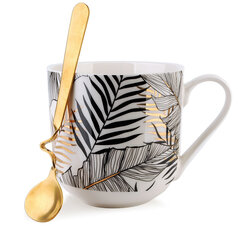 Чашка Lola Jungle с чайной ложкой, 550мл цена и информация | Стаканы, фужеры, кувшины | hansapost.ee