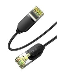 Сетевой кабель UGREEN NW149, Ethernet RJ45, Cat.7, FTP, 2 м (черный) цена и информация | Кабели и провода | hansapost.ee