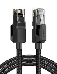 UGREEN NW135 Cat 6 U/UTP Braid Ethernet RJ45 Cable 1m (black) hind ja info | Juhtmed ja kaablid | hansapost.ee