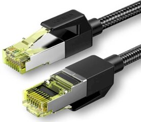 UGREEN NW150 Cat 7 F/FTP Braid Ethernet RJ45 Cable 3m (black) hind ja info | Juhtmed ja kaablid | hansapost.ee