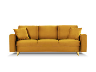 Трехместный диван Mazzini Sofas Cartadera, желтый/золотой цена и информация | Диваны | hansapost.ee