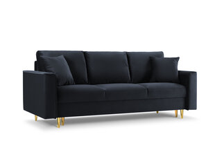 Трехместный диван Mazzini Sofas Cartadera, темно-синий/золотистый цена и информация | Диваны | hansapost.ee