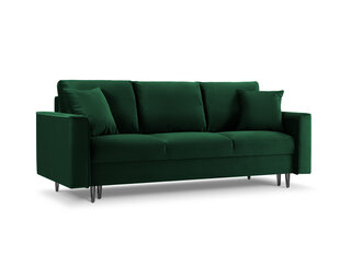 Трехместный диван Mazzini Sofas Cartadera, темно-зеленый/черный цена и информация | Диваны | hansapost.ee