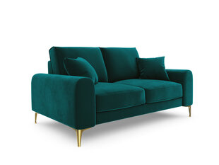 Двухместный диван Mazzini Sofas Madara, велюр, светло-зеленый/золотой цена и информация | Диваны | hansapost.ee
