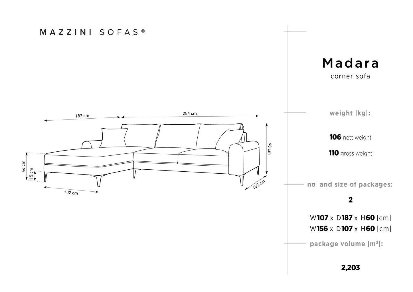 Pehme nurgadiivan Mazzini Sofas Madara, veluur, beež/kuldne värv цена и информация | Nurgadiivanid ja nurgadiivanvoodid | hansapost.ee