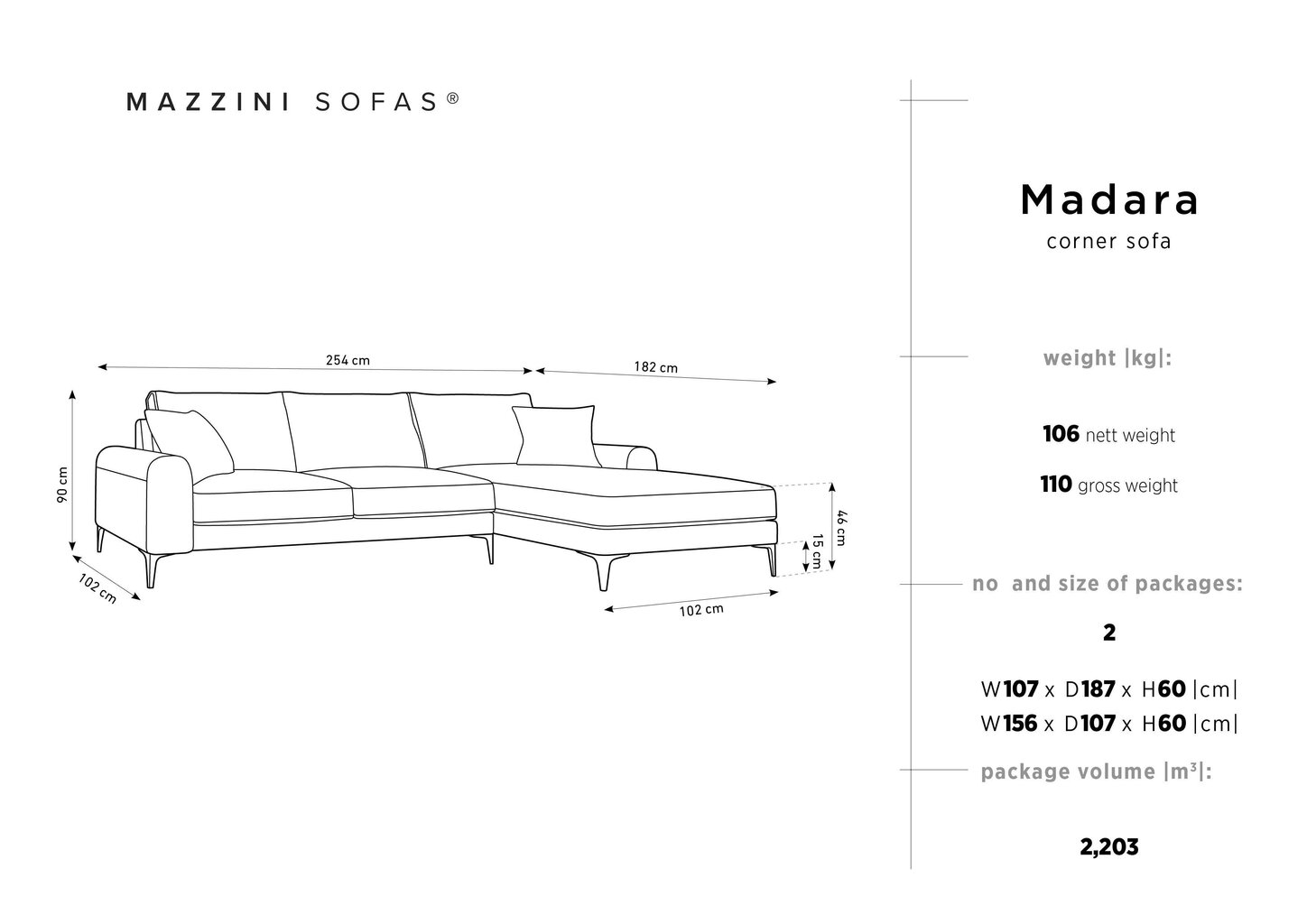 Pehme nurgadiivan Mazzini Sofas Madara, veluur, punane/kuldne värv цена и информация | Nurgadiivanid ja nurgadiivanvoodid | hansapost.ee