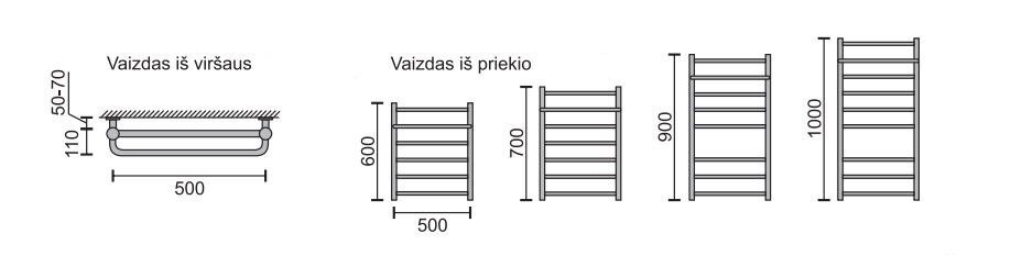 Käterätikuivati riiuliga Rosela Viktorija Plus цена и информация | Käterätikuivatid ja vannitoa radiaaotrid | hansapost.ee