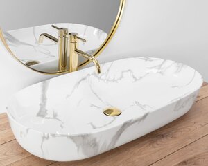 Valamu REA Cleo 81, Shiny Marble цена и информация | Раковины | hansapost.ee