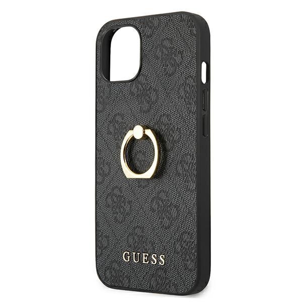 Guess PU 4G Ring Case for iPhone 13 Mini, hall цена и информация | Telefonide kaitsekaaned ja -ümbrised | hansapost.ee