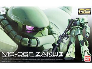 Bandai - RG MS-06F Zaku II, 1/144, 61596 hind ja info | Klotsid ja konstruktorid | hansapost.ee