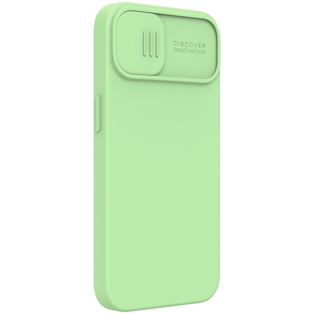 Silikoonümbris Nillkin CamShield Silky, magnetiline, iPhone 13, roheline цена и информация | Telefonide kaitsekaaned ja -ümbrised | hansapost.ee