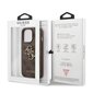 GUHCP13L4GMGBR Guess PU 4G Metal Logo Case for iPhone 13 Pro Brown цена и информация | Telefonide kaitsekaaned ja -ümbrised | hansapost.ee