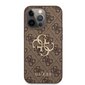 GUHCP13L4GMGBR Guess PU 4G Metal Logo Case for iPhone 13 Pro Brown цена и информация | Telefonide kaitsekaaned ja -ümbrised | hansapost.ee