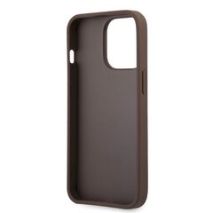 Чехол для телефона GUHCP13L4GMGBR Guess PU 4G Metal Logo Case for iPhone 13 Pro Brown цена и информация | Чехлы для телефонов | hansapost.ee