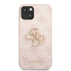 GUHCP13M4GMGPI Guess PU 4G Metal Logo Case for iPhone 13 Pink hind ja info | Telefonide kaitsekaaned ja -ümbrised | hansapost.ee