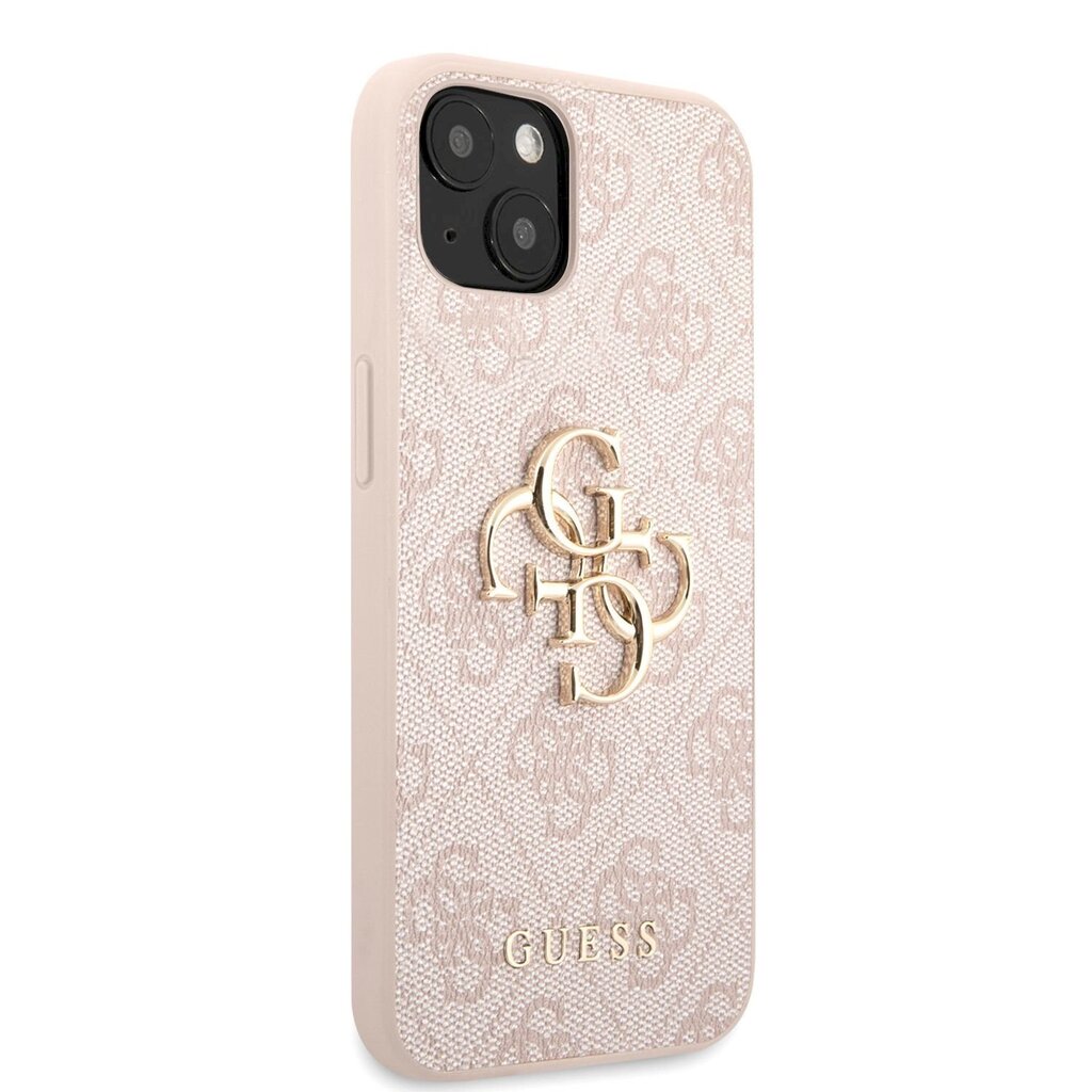 GUHCP13M4GMGPI Guess PU 4G Metal Logo Case for iPhone 13 Pink цена и информация | Telefonide kaitsekaaned ja -ümbrised | hansapost.ee