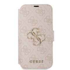 Чехол GUBKP13M4GMGPI Guess PU 4G Metal Logo Book Case for iPhone 13 Pink цена и информация | Чехлы для телефонов | hansapost.ee