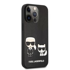 KLHCP13LPCUSKCBK Karl Lagerfeld and Choupette PU Leather Case for iPhone 13 Pro Black hind ja info | Telefonide kaitsekaaned ja -ümbrised | hansapost.ee