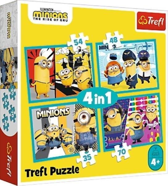 Pusled Lõbus käsilaste maailm | 4in1 Puzzle - (35,48 54 70tk) | Klubi цена и информация | Pusled lastele ja täiskasvanutele | hansapost.ee