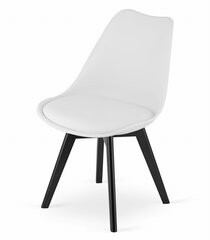 4-osaline toolide komplekt K330, valge/must hind ja info | Köögitoolid, söögitoolid | hansapost.ee