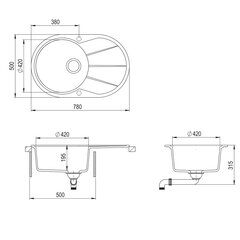 Köögivalamu Aquasanita Clarus SR101 price and information | Kitchen sinks | hansapost.ee