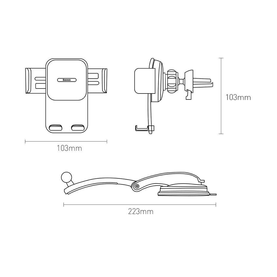 Baseus 2in1 SUYK000012 hind ja info | Telefonihoidjad | hansapost.ee