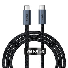 Baseus Flash Series Cable USB-C to USB-C, USB 4, 100W, 1m (black) цена и информация | Кабели для телефонов | hansapost.ee