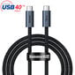 Baseus Flash Series Cable USB-C to USB-C, USB 4, 100W, 1m (black) цена и информация | Mobiiltelefonide kaablid | hansapost.ee