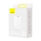 Baseus Super Si Pro Quick Charger USB + USB-C 30W (white) цена и информация | Laadijad mobiiltelefonidele | hansapost.ee