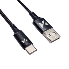 Wozinsky cable USB - USB Type C 2,4A 2m black(WUC-C2B) hind ja info | Wozinsky Mobiiltelefonid, fotokaamerad, nutiseadmed | hansapost.ee