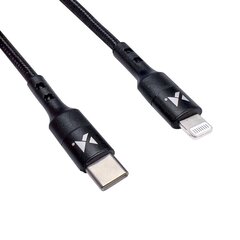 Кабель Wozinsky USB Type C - Lightning Power Delivery 18Вт, 1 м, черный (WUC-PD-CL1B) цена и информация | Кабели для телефонов | hansapost.ee