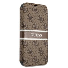 GUBKP13M4GDBR Guess PU 4G Printed Stripe Book Case for iPhone 13 Brown цена и информация | Чехлы для телефонов | hansapost.ee