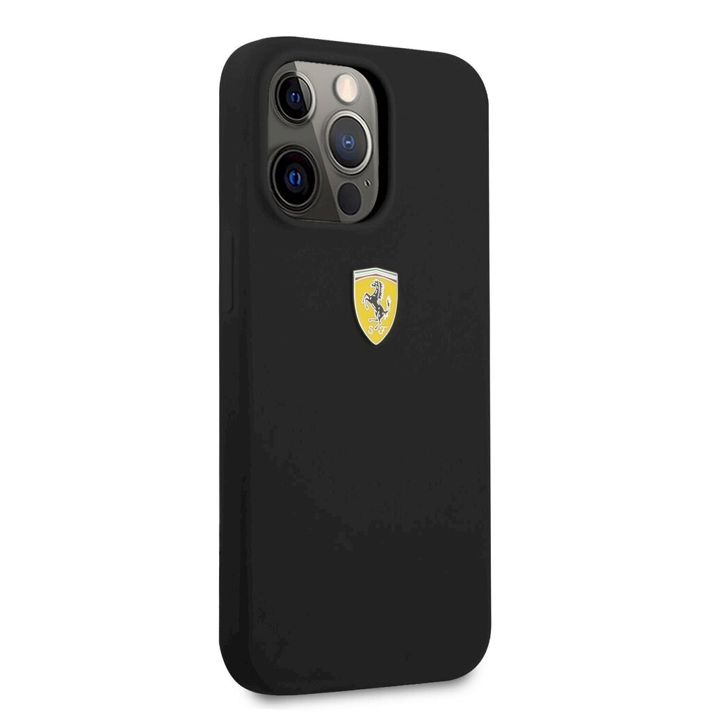 Telefoni ümbris silikoonist Ferrari sobib iPhone 13 Pro Max, must hind ja info | Telefonide kaitsekaaned ja -ümbrised | hansapost.ee