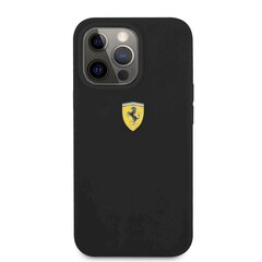FESSIHCP13XBK Ferrari Liquid Silicone Metal Logo чехол для iPhone 13 Pro Max черный цена и информация | Ferrari Мобильные телефоны, Фото и Видео | hansapost.ee