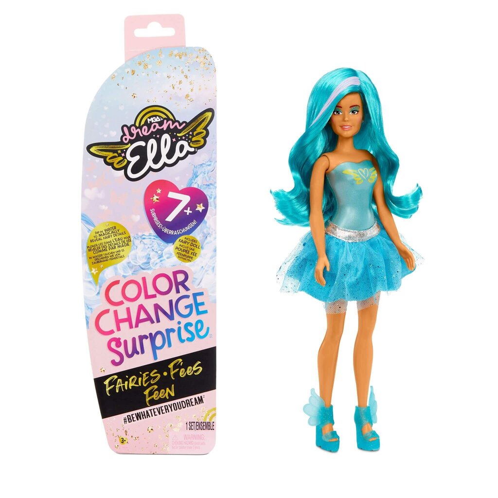 Nukk Dream Ella Color Change Surprise Fairies - DreamElla - Teal 29 cm Fashion Doll hind ja info | Mänguasjad tüdrukutele | hansapost.ee