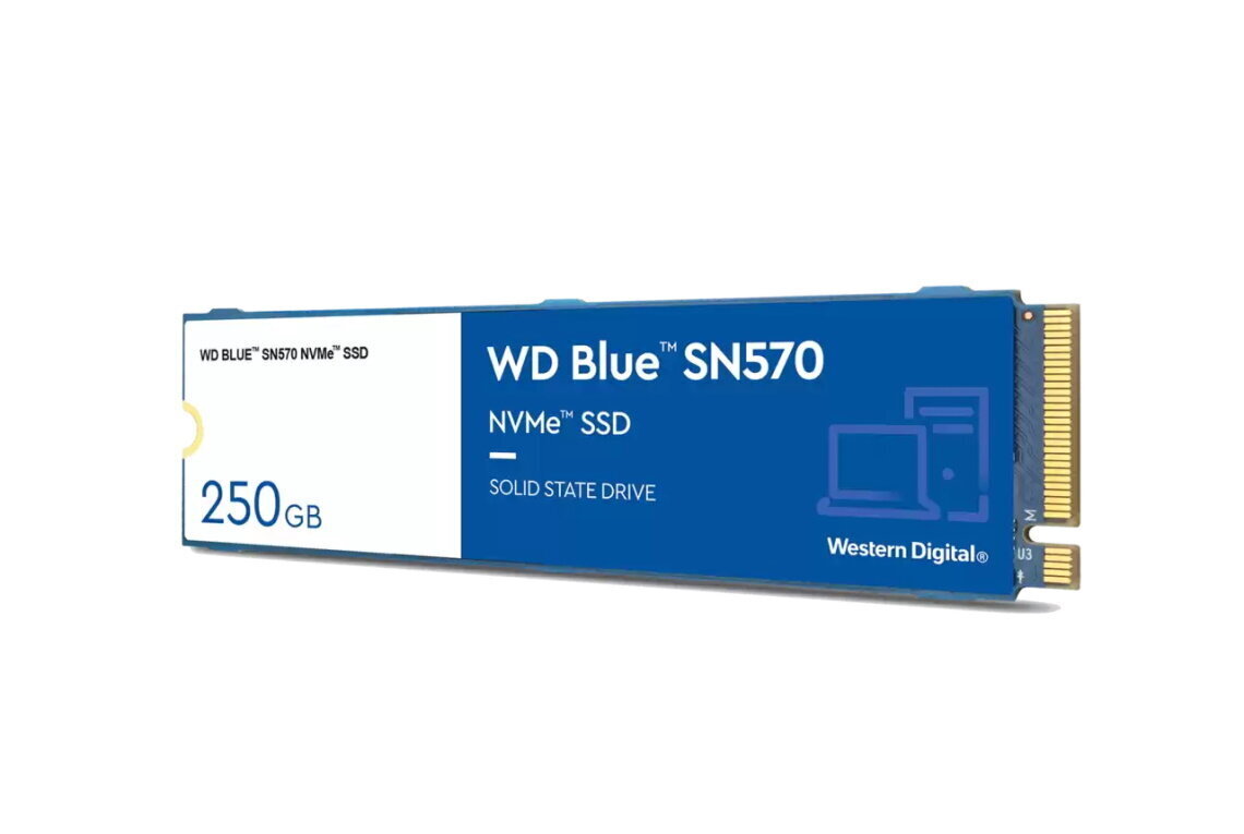 SSD|WESTERN DIGITAL|Blue SN570|250GB|M.2|PCIE|NVMe|TLC|Write speed 1200 MBytes/sec|Read speed 3200 MBytes/sec|WDS250G3B0C hind ja info | Sisemised kõvakettad | hansapost.ee