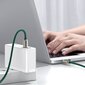 Baseus Display Cable USB-C to USB-C 100W 1m (green) hind ja info | Mobiiltelefonide kaablid | hansapost.ee