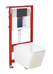 WC-komplekt TECE Now Rimless: peitraam + WC + nupp + aeglaselt vabastatav kaas + heliisolatsiooni tihend hind ja info | WС-potid | hansapost.ee